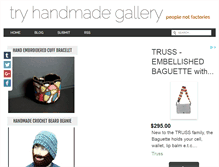 Tablet Screenshot of gallery.tryhandmade.com